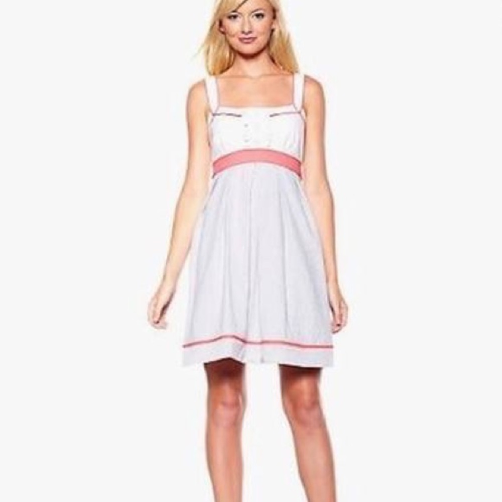 Jessica Simpson Ruffle Seersucker Dress 16W